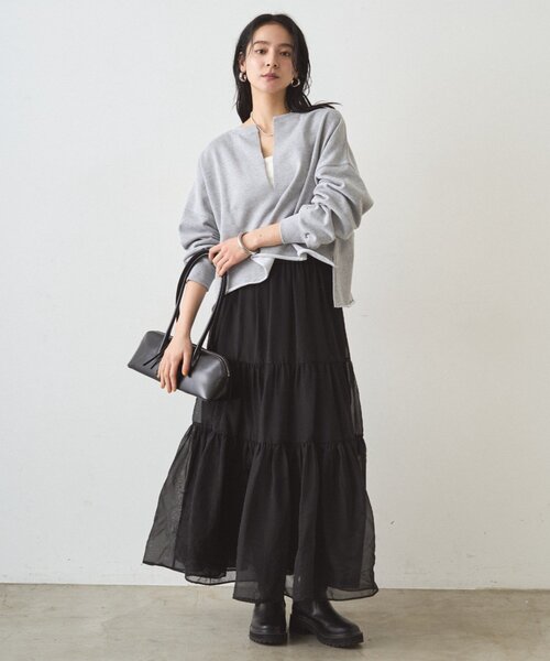 セール】オーガンジーティアードスカート（スカート）｜LOUNGEDRESS