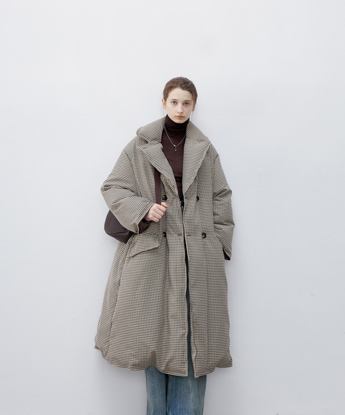 tageechita（タジチタ）の「【tageechita】グレンチェックダウンロング