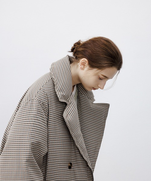 tageechita（タジチタ）の「【tageechita】グレンチェックダウンロング