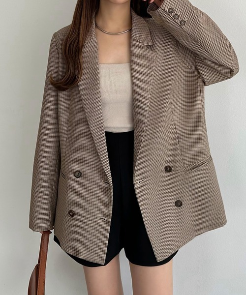 ダブルボタンテーラードジャケット（テーラードジャケット