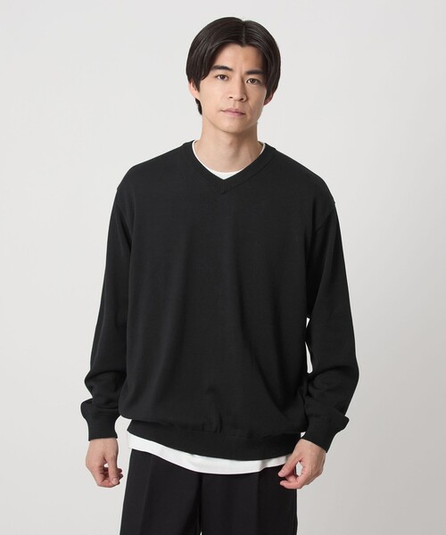 セール】プレーン レイヤード Vネック ニット（ニット/セーター