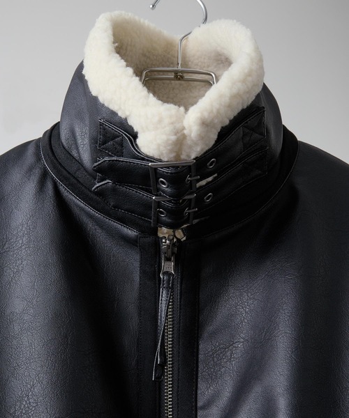 CLEL（クレイル）の「【CLEL】4way Reversible Faux Shearling Jacket