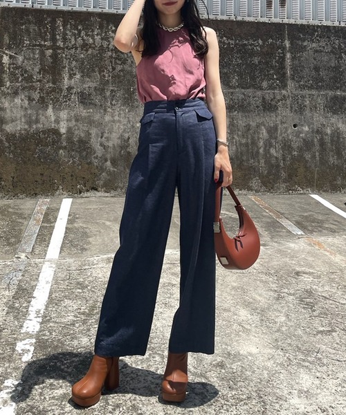 セール】TENCEL DENIM STRAIGHT PANTS（その他パンツ）｜Ameri（アメリ