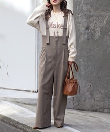 オールインワン・サロペット（ベージュ系）ファッション通販 - ZOZOTOWN