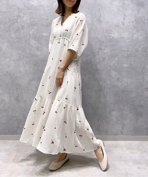 SNIDEL HOME（スナイデルホーム）の「ダブルガーゼワンピース（ルーム