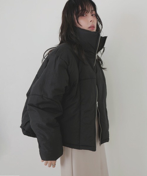 セール】チェックファイバーショートダウン（ダウンジャケット/コート