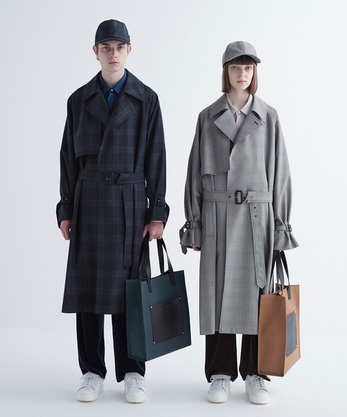 CULLNI（クルニ）の「21-AW-018B チェックトレンチコート（トレンチ