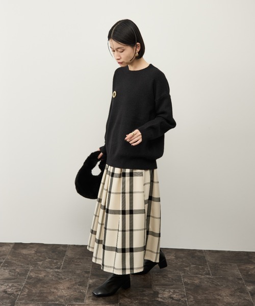 ビッグチェックスカート（スカート）｜Shelly island（シェリー
