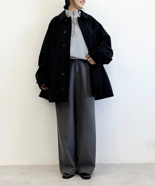 CITEN（シテン）の「＜CITEN＞ヒュージ バルカラー ハーフコート