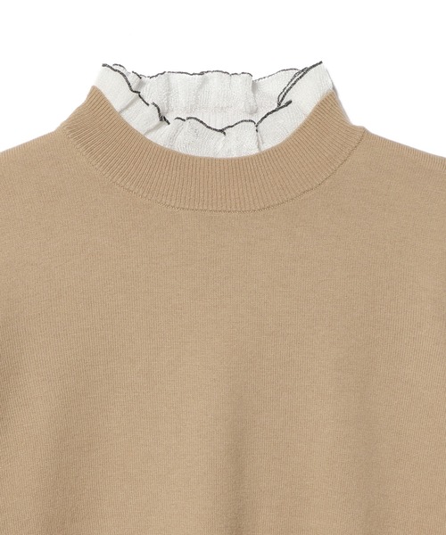 ESTNATION（エストネーション）の「ESTNATION / フリルネックニット