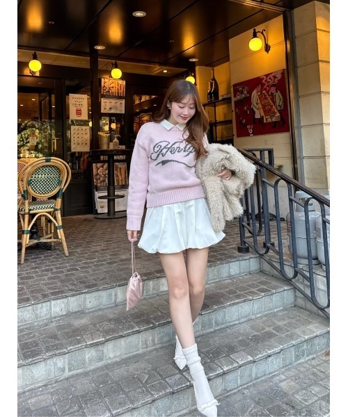 Loved one Logo Jacquard Knit（ニット/セーター）｜Her lip to（ハー