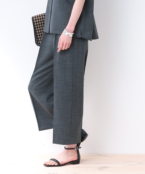 INDIVI（インディヴィ）の「◇【洗える/速乾/UVケア/SETUP可能】 麻調