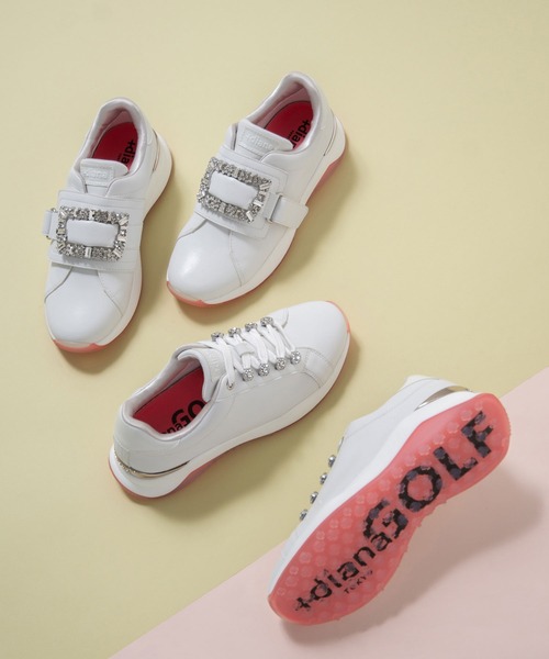 dianaGOLF】レースアップゴルフシューズ（スニーカー）｜+diana