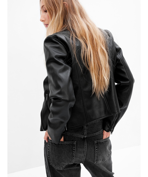 GAP（ギャップ）の「フェイクレザー ライダースジャケット（ライダース