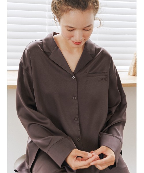 gelato pique（ジェラートピケ）の「サテンシャツ（ルームウェア