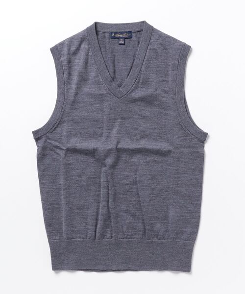 メリノウール Vネックベスト（ベスト）｜BROOKS BROTHERS（ブルックス