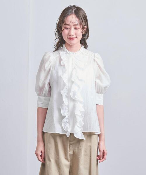 dahl'ia（ダリア）の「＜dahl'ia＞シアー フリル ブラウス（シャツ