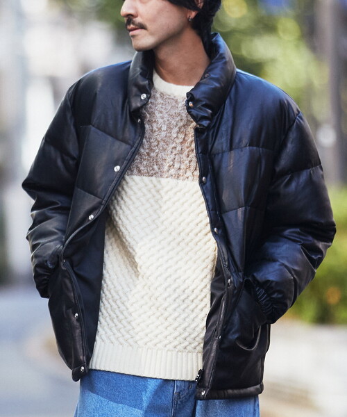 B.C STOCK（ベーセーストック）の「SYNTHETIC LEATHER ダウン