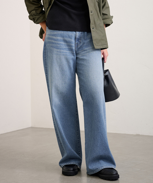 FRAMeWORK（フレームワーク）の「ルーズストレートデニムパンツ