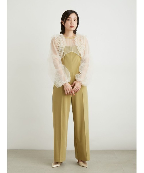 LILY BROWN（リリーブラウン）の「チュールボレロセットコンビネゾン