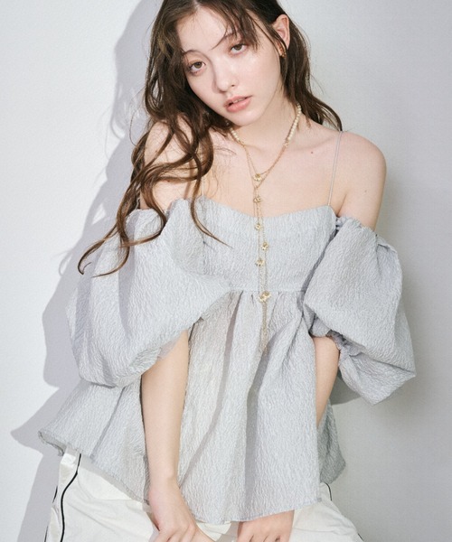 LILY BROWN（リリーブラウン）の「3wayジャガードペプラムビスチェ