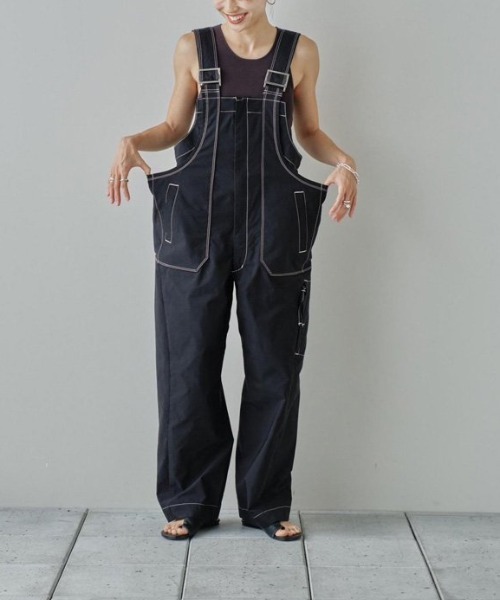 TODAYFUL（トゥデイフル）の「TODAYFUL Frontzip Cotton Salopette