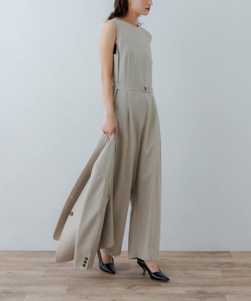 セール】『2サイズ展開』ベルト付きオールインワン（サロペット