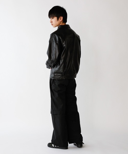 Theater code（シアターコード）の「△big silhouette leather jacket