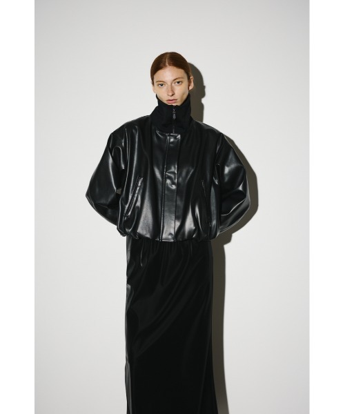 RIM.ARK（リムアーク）の「Synthetic leather short JK シンセティック