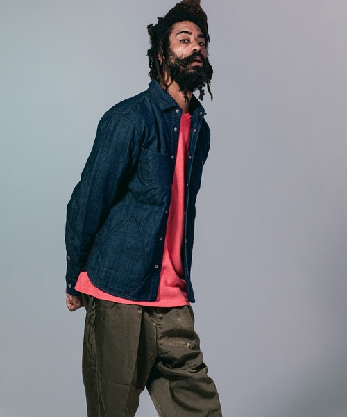 ネイタルデザイン】キルテッドシャツ4 / QUILTED SHIRTS4（デニム