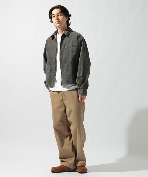ビンテージ加工ワークジャケット（ブルゾン）｜niko and