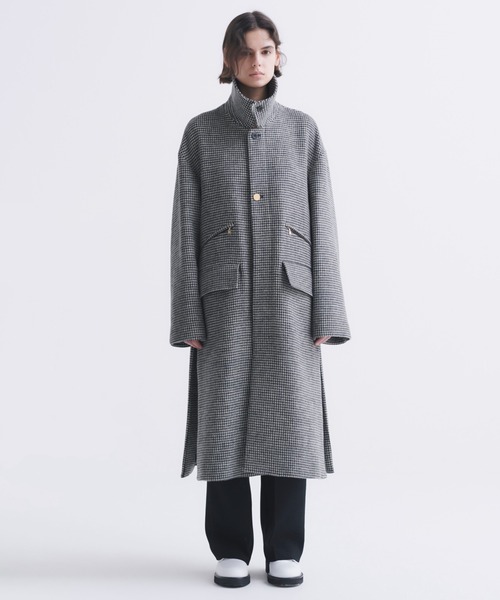 CULLNI（クルニ）の「24-AW-039B / Wool Check Double Pocket Long