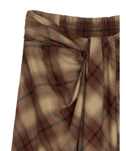 セール】UND DRAPE CHECK SKIRT（スカート）｜Ameri（アメリ）の