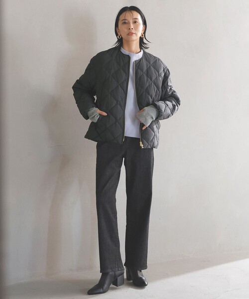 セール】【TAION×UNFILO】キルティングダウン ショート丈ブルゾン