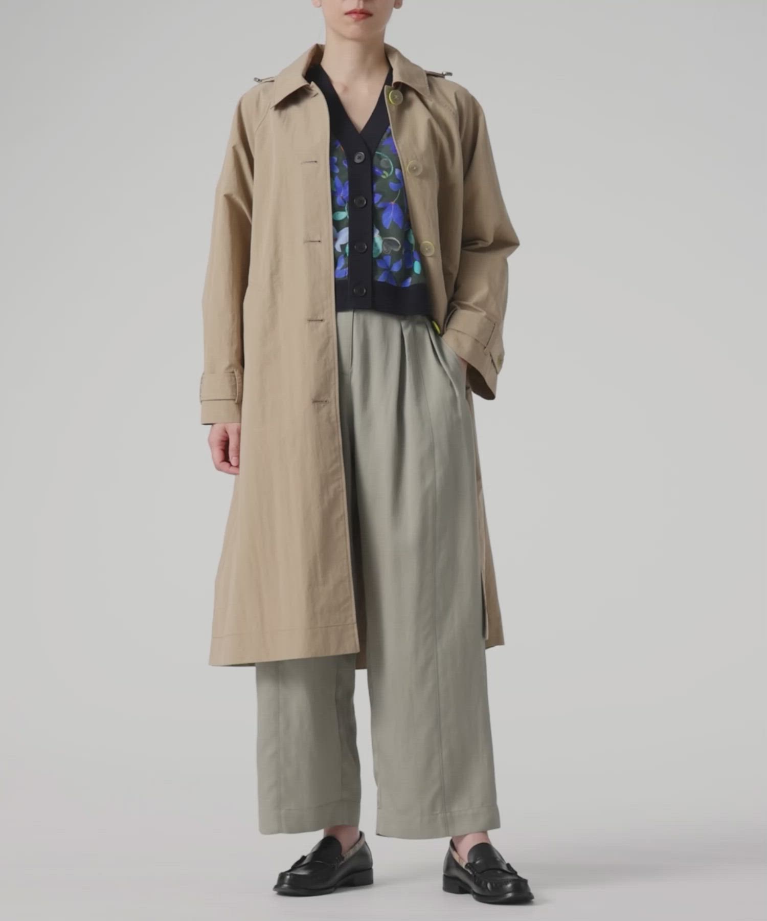 セール】ウィメンズ タフタ ライト ロングコート / 155320 JK346