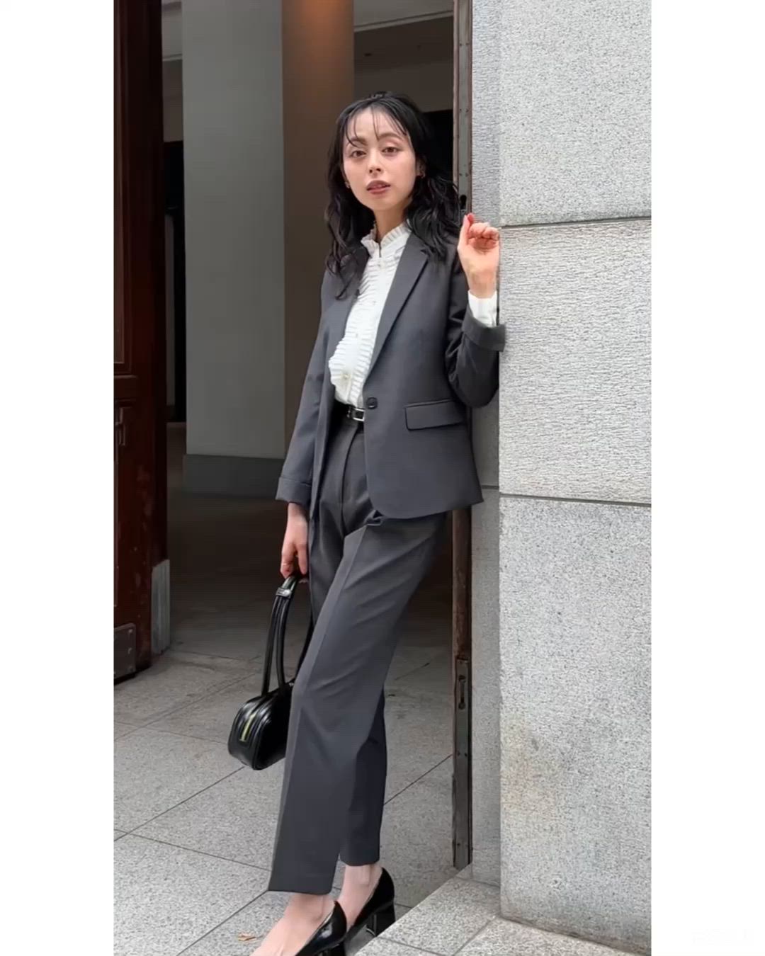 セール】選べる4タイプ洗えるベーシックビジネススーツ テーパード