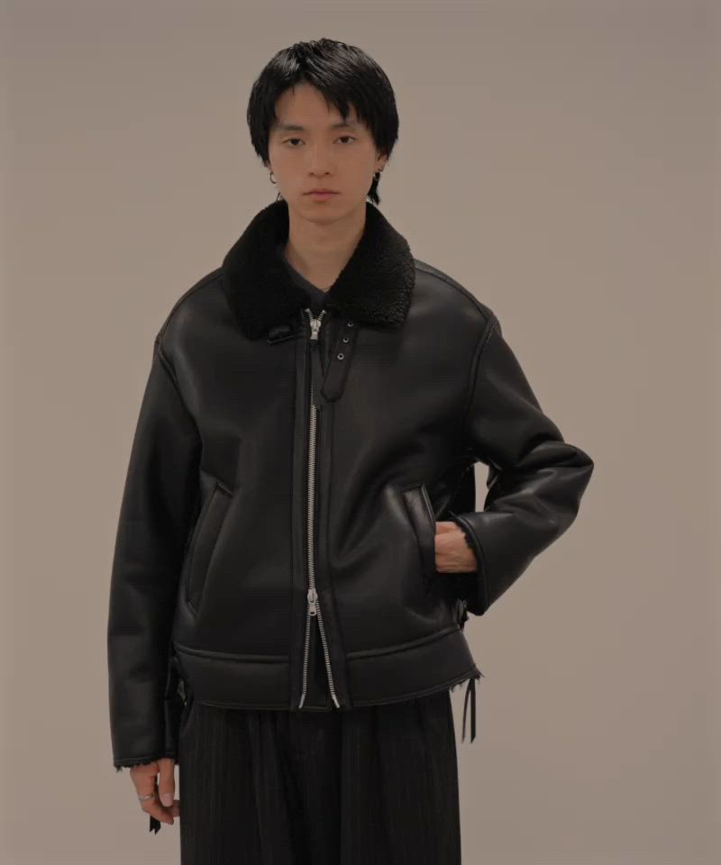 B-6 FAUX MOUTON BLOUSON（ブルゾン）｜WYM LIDNM（ウィム バイ リドム