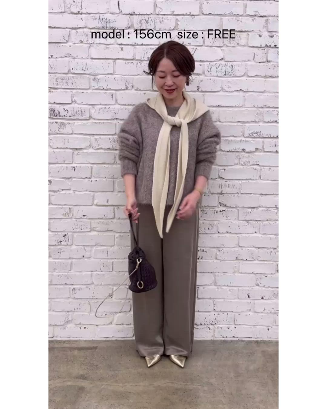 スーリーアルパカクルーネックプルオーバー（ニット/セーター）｜Whim