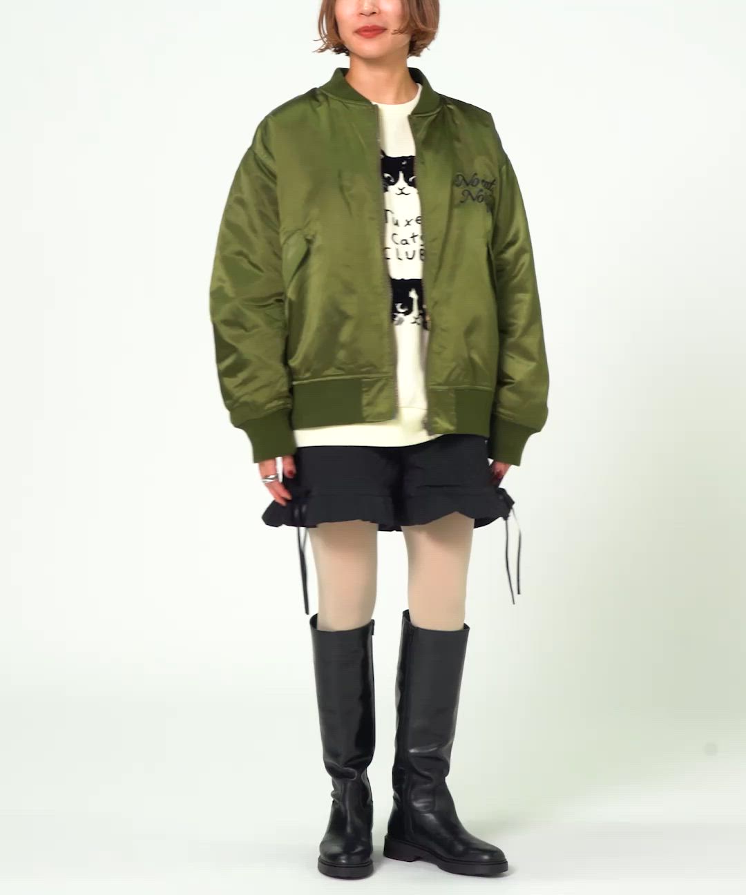 セール】'マミタス'さま刺繍 リバーシブル ブルゾン（ブルゾン）｜mmts