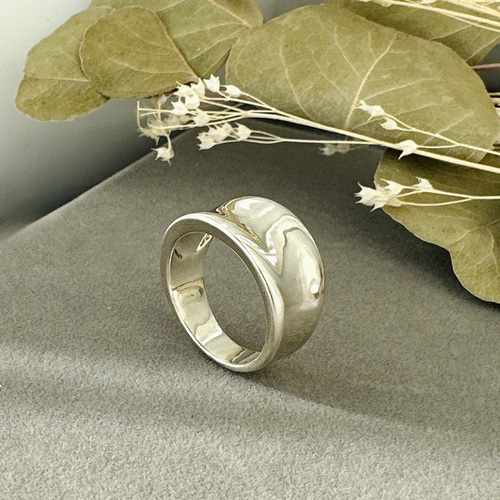 メンズ レディースオシャレ感SV925ワイドリングR3229 指輪・リング