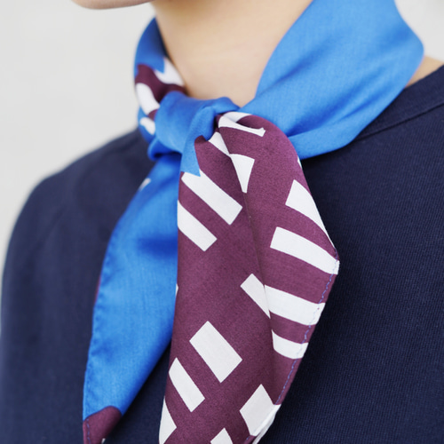 スカーフにもなるnitoritoハンカチ(52cm) forest ハンカチ・手ぬぐい