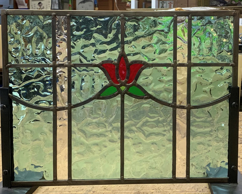 アンティーク調ステンドグラスパネル・Q アンティーク調 レトロ ケイム