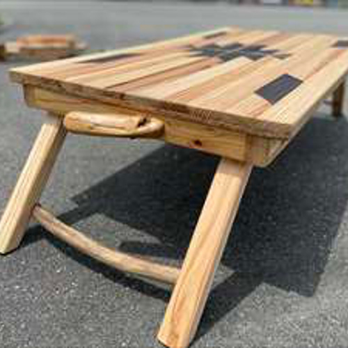 アウトレット】絶対にかぶらない、オルテガ柄フォールディングテーブル