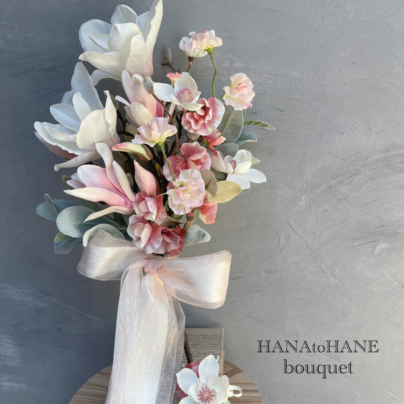 モクレンbouquet＊再販！！マグノリア ウェディングブーケ 和装ブーケ