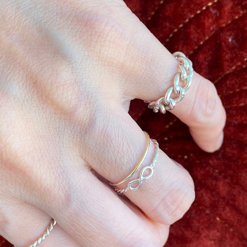 ♾️ インフィニティリング / シルバー925 silver 指輪・リング knot