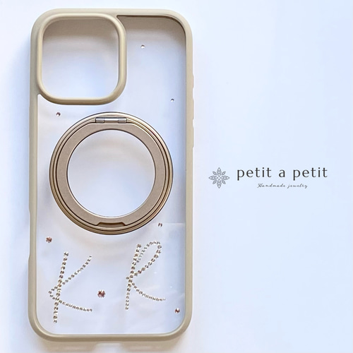 iPhone12〜17シリーズ スワロフスキー®︎ MagSafe対応 リング付き