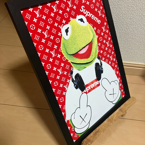 SUPREME type☆オマージュアートインテリアポスター＃91☆カーミット