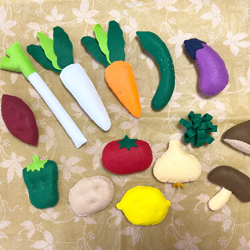 フェルトままごと お野菜色々 おもちゃ・人形 smrymamagoto 通販