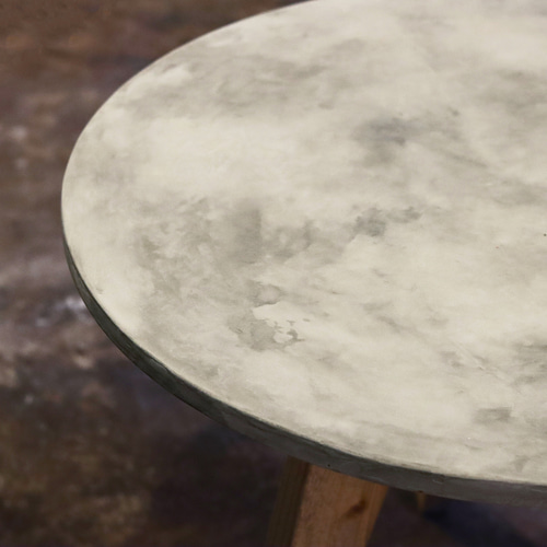 ◇送料無料◇ 円形｜ラウンドテーブル｜丸テーブル｜薄塗りモルタル