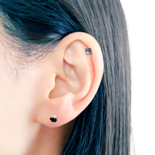 小さなスクエアストーンシリーズ 天然石 ラブラドライト ラブレット